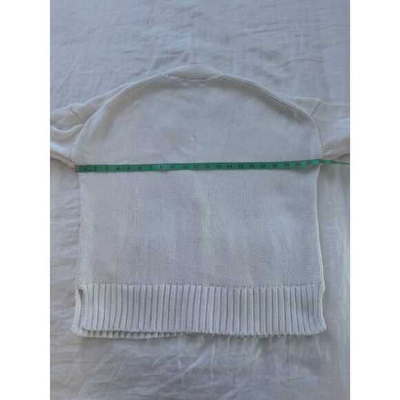 J.Crew Heritage cotton relaxed cardigan, Ivory, Size S - Picture 6 of 8